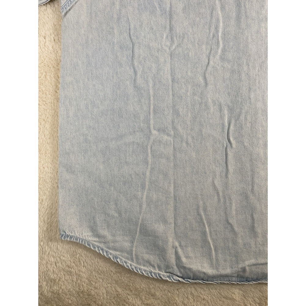 Harley Davidson Men's XL Long Sleeve Vintage Button Up Denim Shirt - Picture 13 of 16